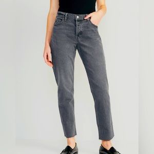 High-Rise Slouchy Straight Jeans